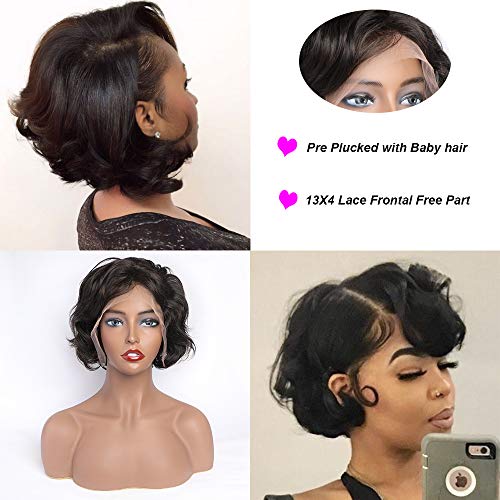 Maxine-Pixie-Cut-Wig-Loose-Wave-Lace-Front-Wigs-Pre-Plucked-with-Baby-Hair-Brazilian-Human-Remy-Hair-Wig-for-Women-Natural-Black-1B-Color-150-Density6-inch