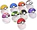9 Pieces Plastic Super Anime Figures Balls for Pokemon Kids Toys Balls