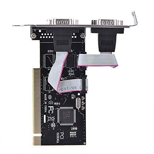 Richer-R PCI to Serial Card, PCI to Dual Serial DB9 RS232 RS-232 2 Port Extension Adapter Card Support Multiple Multi-serial Card for Desktops