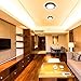 SOLLA 7.5 Inch Flush Mount Ceiling Light Fixture, Dimmable, 950LM High Brightness, 15W (90W Equiv.), Warm White, 3000K, Bronze Finish, Ultra-Thin LED Disk Light with ETL FCC Listed