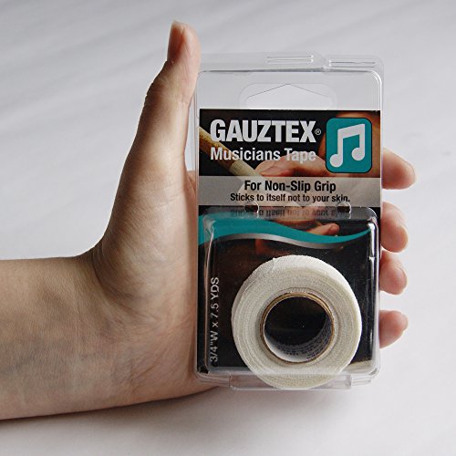 Gauztex Finger Tape – Musicians – ¾” Self-Adhesive Breathable Gauze – Flexible, Sweatproof Non-Slip Grip (7 ½ yd roll) (Pink)