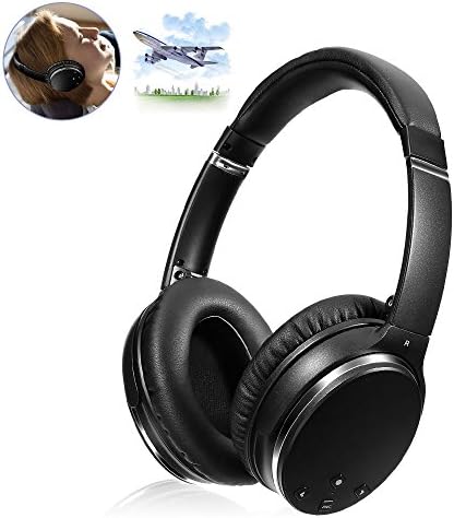 Active Noise Canceling Bluetooth Headphones, HiFi Stereo Wireless Over-ear Earphones Wireless Over-ear Stereo Headphone with Mic, Foldable Travel Headphones/Over-Ear Headphones