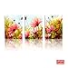 BPAGO Modern Flowers Painting Plateau Gesang Wall Decor Landscape Paintings on Canvas Wall Art for Living Room Bathroom Decoration (36 x 16 inch
