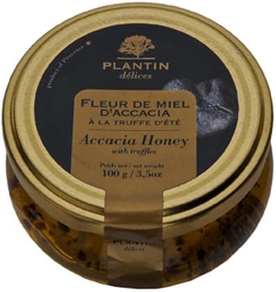 Plantin Acacia Honey with Black Truffles, 3.5-Ounce Jars