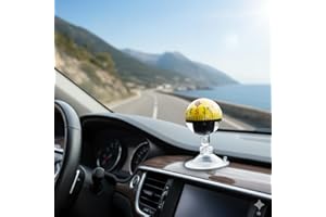 ULTECHNOVO Portable Car Compass with Suction Cup for Dashboard Mount High Precision Auto Compass for Navigation Hiking and Ou