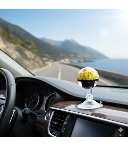 Lot de 5 boules autocollantes pour voiture, camion, bateau, boussole, tableau de bord, guide de navigation Lot de 5 boules autocollantes pour voiture, camion, bateau, boussole, tableau de bord, guide de navigation