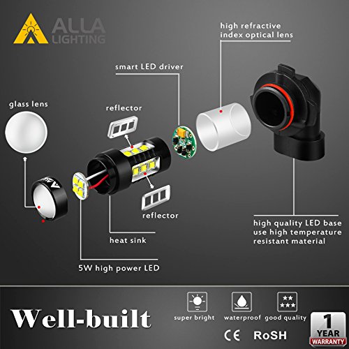 image for Alla Lighting Extreme Super Bright 12278 PSX26W LED Bulb Fog Light Hig