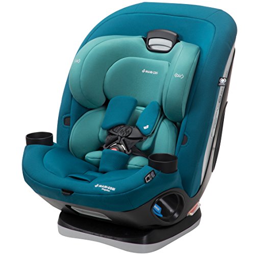 Maxi-COSI Magellan 5-in-1 Convertible Car Seat for Infant, Toddler, Child, with 1-Click Latch and Base, Emerald Tide