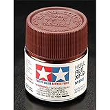 TAMXF9 81709 Acrylic Mini XF9 Hull Red 1/3 oz by Tamiya Paints
