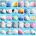 Outee Mochi Squishies Mini, 30 Pcs Mochi Squishies Toys Animal Stress Mochi Squishies Cat Mini Animal Squishies Toys Mochi Squeeze Toys Mini Seal Bear Tiger Cloud Squishies, Random Color