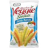 Sensible Portions Garden Veggie Straws, Zesty Ranch, 1 Ounce (Pack of 24)