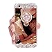 Black Lemon Phone Case for iPhone 6/iPhone 6s Case with Ring Stand 360° Rotatable Crystal Tassel Hairball iPhone Case Drop Resistant Soft Silicone Shockproof Cover Protective Case for Womens Girls