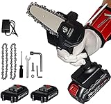 Mini Chainsaw, 4-Inch Cordless Power Chain