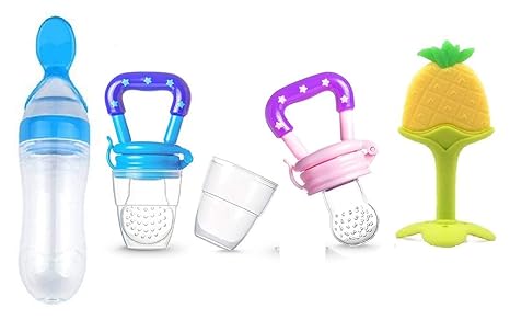 Buy Gilli Shopee Baby Silicone Food Feeder With Baby Nibbler Fruit