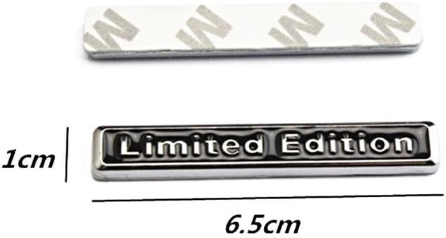 New 3D Metal LIMITED EDITION Car Auto Rear Lid Fender Badge Sticker Emblem Black+Silver