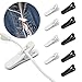 iMangoo 10 Pack Small Headphones Wire Clips to Keep Earphone/Microphone Cord in Place for Fitting Running Hiking Exercising Headset Cable Fixing Holder Headphone Mount Cable Clothing Clip White Black