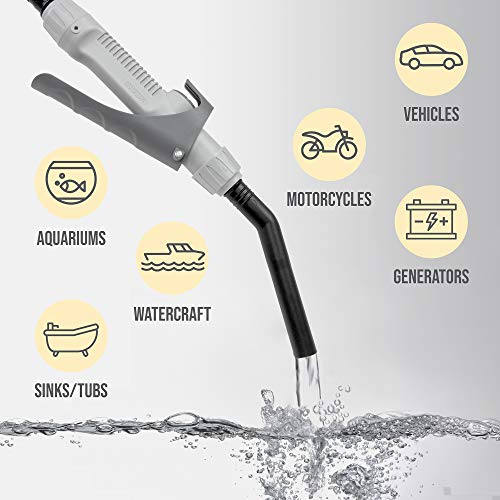 Deway Automatic Fuel Transfer Pump with Nozzle for Quick Flow Control
