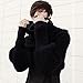 Unisex Fashion Autumn Winter Unisex Knitted Scarf Cape Shawl with Sleeves Dark Grey