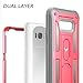 Galaxy S8+ Plus Case, YOUMAKER Heavy Duty Protection Kickstand Clip Holster Shockproof Case Cover for Samsung Galaxy S8 + Plus (2017 Release) 6.2 inch WITHOUT Built-in Screen Protector (Pink/Gray)