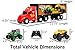 New Bright R/C S/F Hauler Set Car Carrier with Two Mini Monster Jam Trucks (Grave Digger & El Toro Loco), 22
