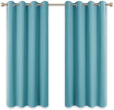 Amazon De Pony Dance Hellblau Vorhange Kinderzimmer Gardinen Schlafzimmer Thermo Vorhang