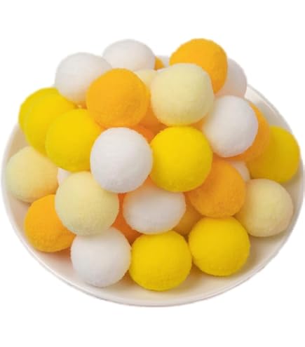 120 Pompons Pailletés Dorés 15mm - Boules à Paillettes Douces Pour DIY, Décoration Noël, Bijoux, Vêtements - SUNNYCLUE - 13