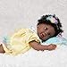 Paradise Galleries African American Black Reborn Baby Doll Rainbow Blessings: Faith, 5-Piece Gift Set, 19 inch GentleTouch Vinyl & Weighted Body