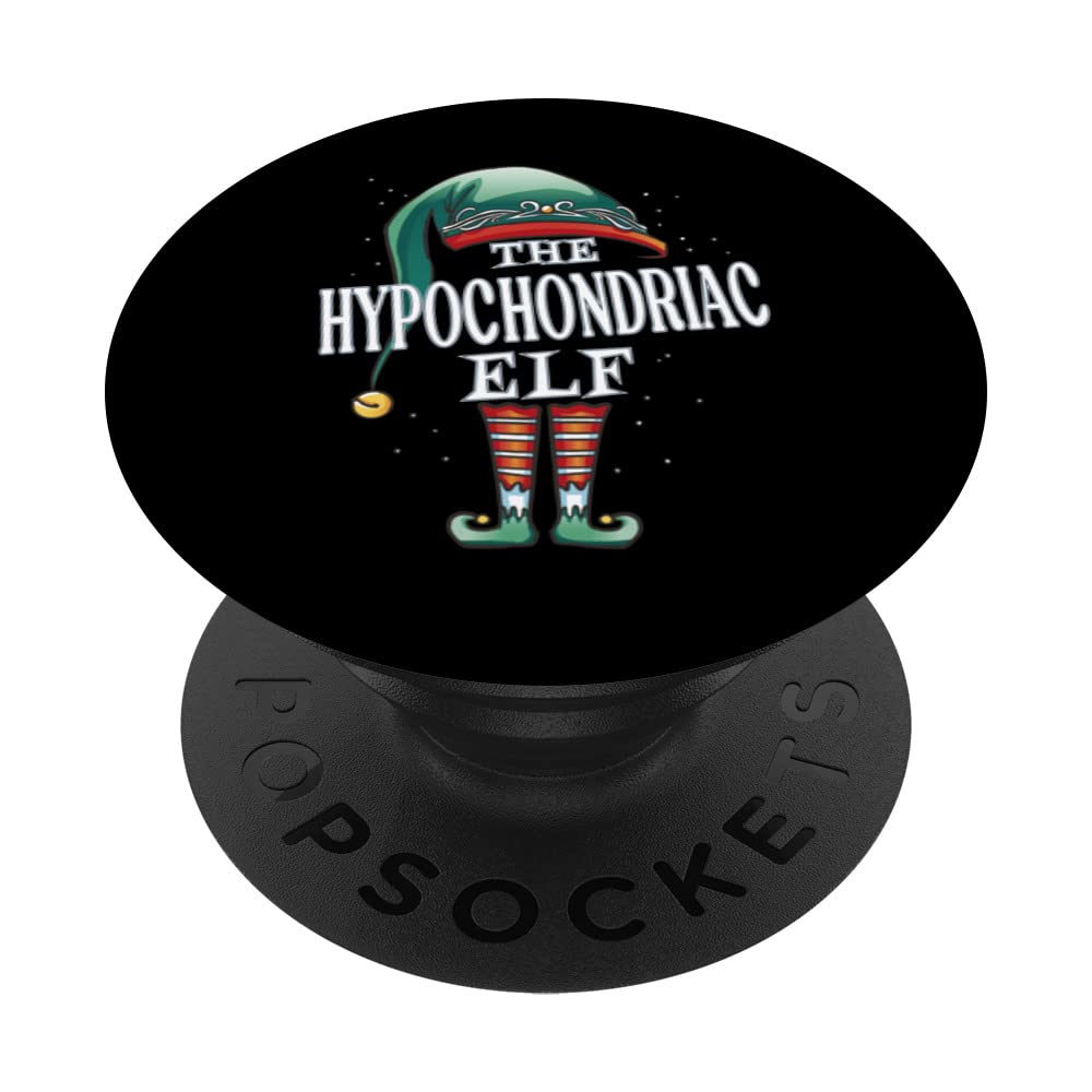Hypochondriac Elf Christmas Group Xmas Pajama Party PopSockets Swappable PopGrip