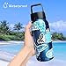 Cool Vsco Stickers for Water Bottles, Big 100Pcs Laptop Stickers for Hydro Flask Luggage, Trendy Aesthetic Blue Waterproof Vinyl Stickers Pack for Teens Kids Adults