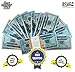 Funny money USA Prop Money Play Money Pretend Dollar Bills $2,000 Full Print Money Copy of $20 Dollar Bills Stack, in Authentic Bank Straps