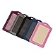 eBoot 5 Pieces Vertical Style Leather Business ID Badge Card Holder with 5 Pieces Retractable Lanyard Neck Strap Band