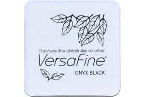 Tsukineko Versafine Small Pads Instant Dry Pigment Ink, Onyx Black, One Size