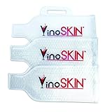 Wine Bag Carrier Skin | Reusable Bottle Travel Protector Sleeve | Leak Proof Portable Shipper Tote | Airline Luggage Gift Transport w/ Handle (3pk) by VinoSKIN