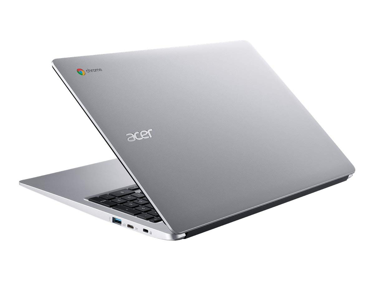 Acer (エイサー) 2022 Chromebook 315 15.6インチ フルHD 1080p IPS タッチスクリーン ノートパソコン PC Intel Celeron N4020 デュアルコアプロセッサー 4GB DDR4 RAM 64GB eMMC ウェブカメラ WiFi バッテリー寿命12時間 クロム OS シルバー