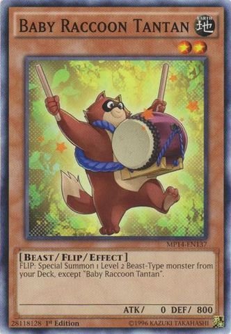 Yu-Gi-Oh! - Baby Raccoon Tantan (MP14-EN137) - Mega Pack 2014 - 1st Edition - Common