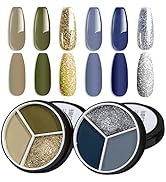 3 in 1 Soild Gel Polish Platte, Upgrade Cream Mud Gel Nail Polish UV Sock Off Pudding Gel Polish ...