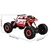 Arshiner RC Rock Crawler Monster Truck 1:18 Scale Rechargeable Battery 25KM/H High Speed 2.4Ghz 4WD Shock-Proof Off-Road Vehicle RC car Kids (Red)