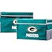 Franklin Sports NFL Storage Footlocker Bins - Large Folding Organizer Containers - NFL Team Office, Bedroom + Living Room Décor - Large + Small Bins