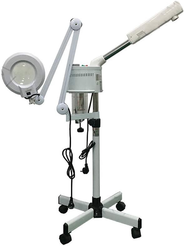 HAGZ 2 in 1 Facial Steamer with 5X Magnifying Lamp LED Light Multi-Function Spa Professional Humidifier Beauty Facial Clean Skin Care