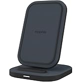 mophie Universal Wireless Charging Stand - 15 Watt Fast Charging for Qi-Cerified Phones Like Samsung Galaxy, Google Pixel, Ap
