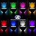 Rechargeable Toilet Light with 8 Color Changes，Motion Activated in Darkness Only，New appearance with IP67 Waterproof Design，JC Porter