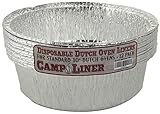 Campliner Dutch Oven Liners, 12 Pack of 10" 4 Quart Disposable Liners - No More Cleaning or Seasoning. Fits Lodge, Camp Chef, And Other Cast Iron Dutch Ovens