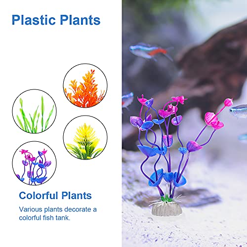 Aquarium Fish Tank Decoration Tree Trunk Ornament with Hole, Fish Tank Accessories, Plastic Plants, Hideouts and Caves - Aquarium Decorations Supplies Resin Small (Double Trunks)