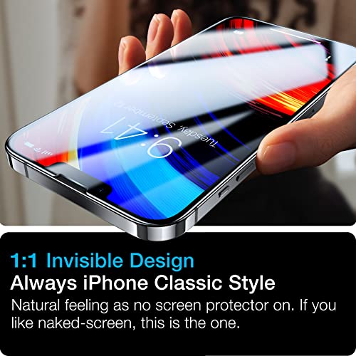 TORRAS Diamond Shield Screen Protector for iPhone 14, iPhone 13 Pro