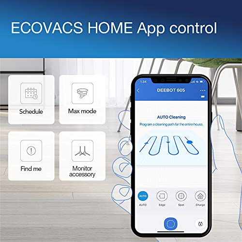 ECOVACS Robotics DEEBOT 605 Robot aspirapolvere e lavapavimenti