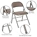 Flash Furniture 4 Pack HERCULES Series Double Braced Gray Vinyl Folding Chair