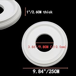 Tsnamay 2Pcs White Ceiling Medallion Ceiling Fan