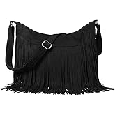 Fringe Hobo Bags for Women - Vintage Suede Tassel Hippie Crossbody Bag Western Purse Cowgirl Purses Tassel Shoulder Bag