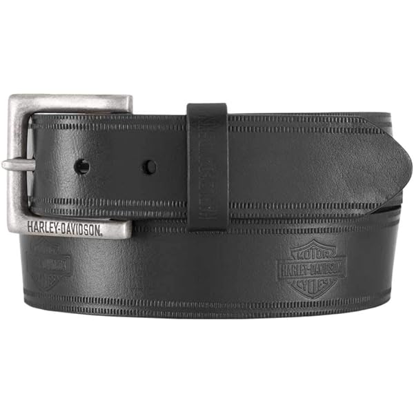 Harley-Davidson Men's Tradition Bar & Shield Belt Black Leather