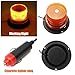 MATCC Car Truck LED Emergency Strobe Light Magnetic Warning Beacon Lights with 12v Cigarette Lighter Plug Amber